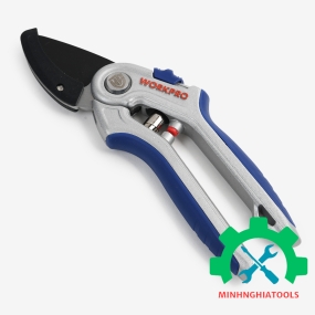 Kéo cắt tỉa cành, tay cầm hợp kim, lưỡi dao SK5 WORKPRO WP332012