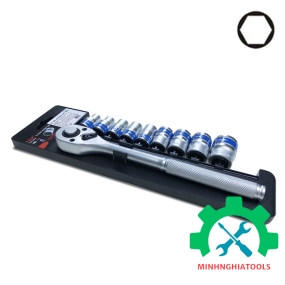 Bộ tuýp 10 món 1/2" kèm cần tự động  TOP TBS-12245 