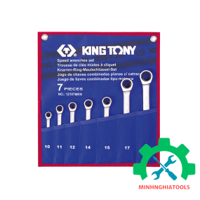 Bộ cờ lê vòng miệng tự động 7 chi tiết Kingtony 12107MRN (10 - 19mm) 