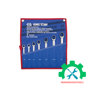 Bộ cờ lê vòng miệng tự động hệ inch 7 chi tiết Kingtony 12207SR 