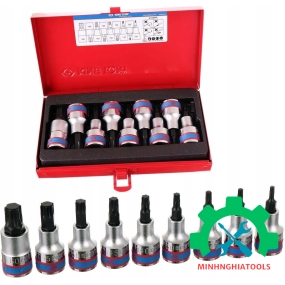 Bộ đầu tuýp lục giác 1/2" loại bông 9 chi tiết Kingtony 4109PR 