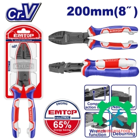 Kìm bằng 8" trợ lực 65% EMTOP EPLRCC0851 dài 200mm