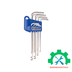 Bộ lục giác hệ inch 9 cây Kingtony 20129SR loại đầu bi (1/16 - 3/8)