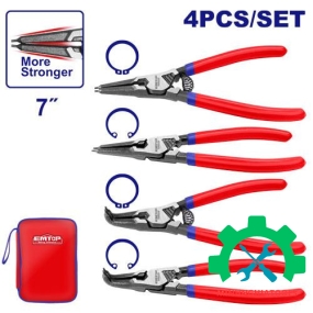 Bộ kìm phe 7inch 4 cây EMTOP EPLSC7411 dài 180mm 