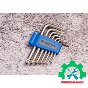 Bộ lục giác bông ngắn 7 cây có lỗ Kingtony 20407PR