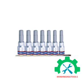 Bộ tuýp lục giác 1/4 Kingtony 2127PR 7 chi tiết H3-H10 