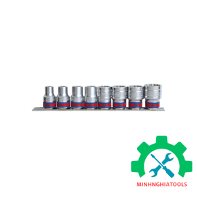 Bộ đầu tuýp 1/2" 8 chi tiết hệ Inch Kingtony 4010SR loại 12 cạnh 