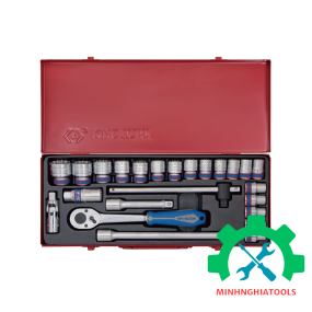 Bộ tuýp 1/2 inch 24 chi tiết hệ mét Kingtony 4028MR02 loại 12 cạnh