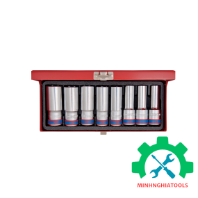Bộ tube 1/2" loại 12 cạnh, 8 chi tiết từ 12-23mm Kingtony 4208MR