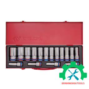 Bộ tuýp dài 1/2 có 16 chi tiết (10-32mm) Kingtony 4216MR loại 12 cạnh 