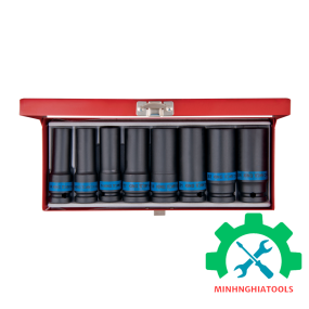 Bộ tuýp 1/2" đen dài Kingtony 4410MP 8 chi tiết từ 12-23mm loại 6 cạnh 