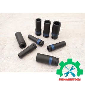 Đầu tuýp 1/2" đen dài CR-Mo Kingtony 4435M loại 6 cạnh, Kích thước lẻ 8-36mm