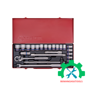 Bộ tuýp 1/2″ 24 chi tiết hệ mét 10-32mm Kingtony 4526MR01  