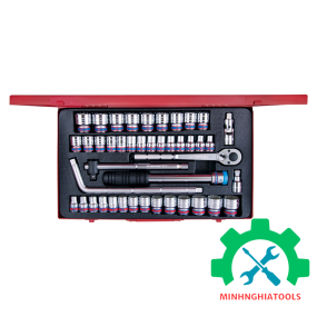  Bộ tuýp 1/2 inch 43 chi tiết hệ inch & hệ mét Kingtony 4044CR 