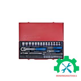 Bộ tuýp 58 chi tiết 1/2" và 1/4" hệ mét Kingtony 7558MR 