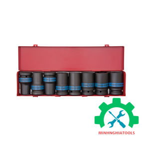 Bộ tuýp 1 inch 6 cạnh đen dài 8 chi tiết Kingtony 8409MP  