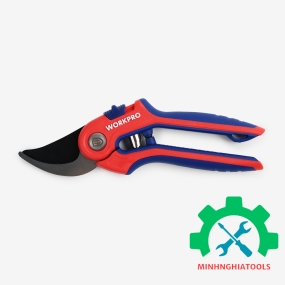 Kéo cắt tỉa cành, tay cầm nhựa, lưỡi dao SK5, 8 inches Workpro  WP332009