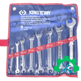 Bộ cờ lê hai đầu miệng 8 chi tiết 6-22mm Kingtony 1108MR 