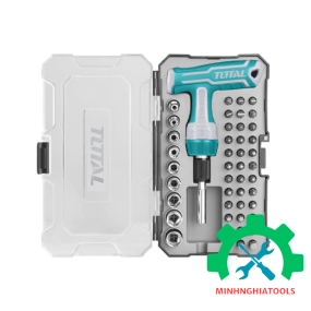 TACSD30476 BỘ 47 TUA VÍT VẶN TAY CẦM T TỰ ĐỘNG TOTAL