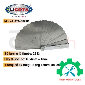 Bộ thước lá đo khe hở 25 Lá LICOTA - ATA-0074D 