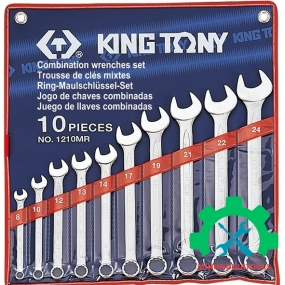 Bộ cờ lê vòng miệng 10 chi tiết 8-24mm Kingtony 1210MR
