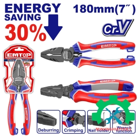 Kìm bằng 7" trợ lực 30% EMTOP EPLRC0721 dài 180mm