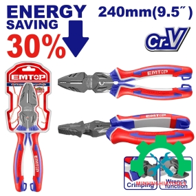 Kìm bằng 9.5" trợ lực 30% EMTOP EPLRC0921 dài 240mm