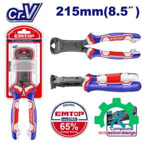 Kìm cắt càng cua 8.5" trợ lực 65% EMTOP EPLRCE0851 dài 215mm 