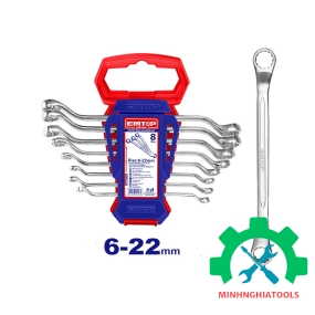 Bộ cờ lê 2 đầu vòng 8 chi tiết EMTOP EFRS10801 6x7-20x22mm