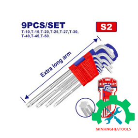 Bộ lục giác bông 9 chi tiết EMTOP EHKY3092 T10-T50