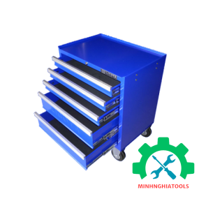 Tủ Đồ Nghề Sắt LICOTA 670x460x565mm 5 Ngăn Xanh AWX-2602 