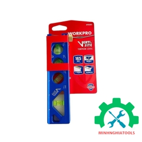 Thước thủy có từ tính, dạng hộp, kích thước 165mm (6.5 inch) Workpro - WP262025 