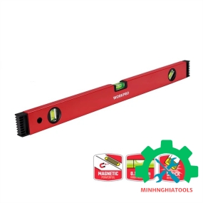 Thước thủy có từ tính, bằng nhôm, dạng hộp, kích thước 1000mm Workpro - WP262013 