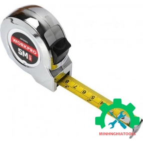 Thước cuộn mạ crom, kích thước 5Mx19mm Workpro - WP261014 