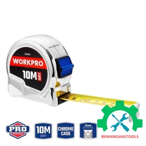 Thước cuộn mạ crom, kích thước 10Mx25mm Workpro - WP261013 