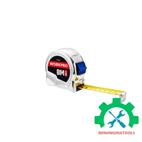 Thước cuộn mạ crom, kích thước 8Mx25mm Workpro - WP261012 