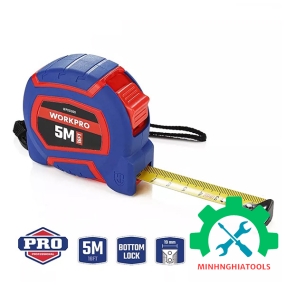 Thước cuộn tráng nylon, kích thước 5Mx19mm Workpro - WP261009 