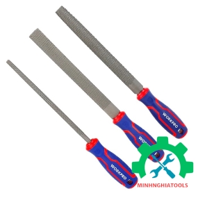 Bộ giũa gỗ (1 set = 3 cái), kích thước 200mm (8 inches) Workpro - WP201703 