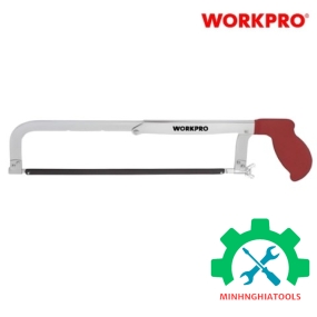 Cưa tay, lưỡi cưa bằng sắt, tay cầm dạng khung nhôm, có thể điều chỉnh chiều dài lưỡi cưa Workpro - Wp215020 