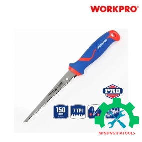 Cưa tay, lưỡi cưa bằng thép, có đầu nhọn (dạng kiếm), kích thước 150mm (6 inches) Workpro - WP215016 