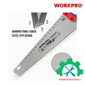 Cưa tay, lưỡi cưa bằng thép SK5, kích thước 400mm (16 inches) Workpro - WP215005 