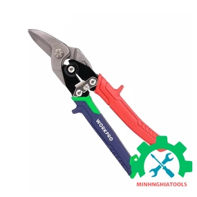 Kéo cắt tôn bằng thép mũi cong phải, thép rèn CR-MO 250mm (10inches) Workpro - WP214019 