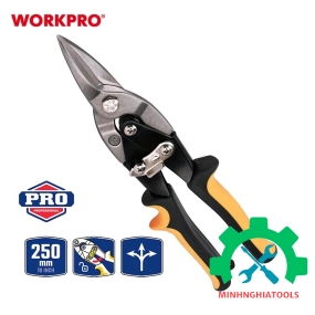 Kéo cắt tôn bằng thép mũi thẳng 250mm (10inches) Workpro - WP214017 