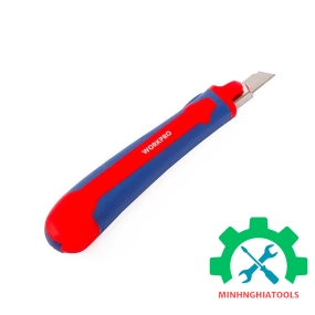 Dao rọc giấy tự động khóa lưỡi, chiều rộng lưỡi dao 9mm Workpro - WP212010 