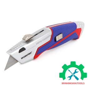 Dao tiện ích có lưỡi cắt, lưỡi dao tự động thu vào Workpro - WP213012 