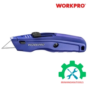 Dao tiện ích có lưỡi cắt bằng nhôm, có thể thay đổi lưỡi dao nhanh chóng Workpro - WP213009 