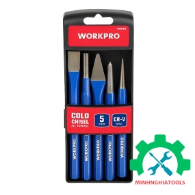 Bộ dùi đục và đột sắt 5 cái Workpro - Wp201303 
