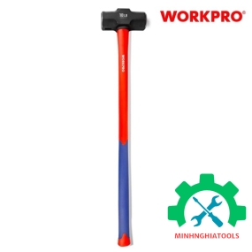 Búa đầu đá 4500gram, cán dài bọc cao su Workpro - WP241034 