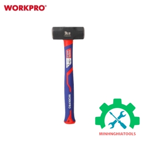 Búa đầu đá 1500gram, cán bọc cao su Workpro - WP241032 