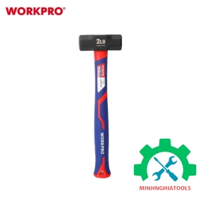 Búa đầu đá 1000gram, cán bọc cao su Workpro - WP241031 